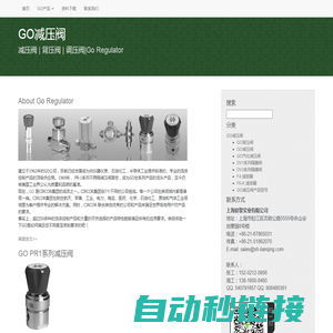 美国GO减压阀_GO背压阀_GO调压阀_Go Regulator